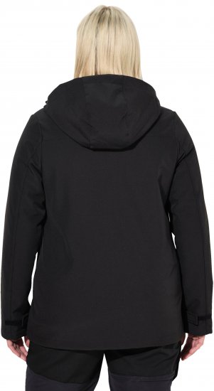 Ulla Popken HYPRAR Softshell Fleece Lined Jacket Black - Jakas - 