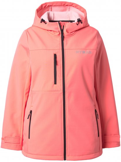 Ulla Popken HYPRAR Softshell Fleece Lined Jacket Coral - Jakas - 