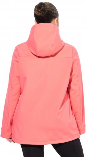 Ulla Popken HYPRAR Softshell Fleece Lined Jacket Coral - Jakas - 