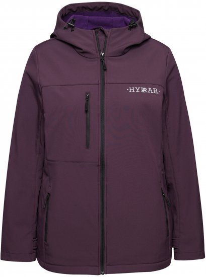 Ulla Popken HYPRAR Softshell Fleece Lined Jacket Dark Blackberry - Sieviešu jostas - 