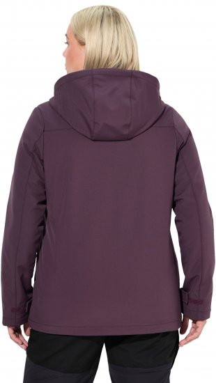 Ulla Popken HYPRAR Softshell Fleece Lined Jacket Dark Blackberry - Sieviešu jostas - 
