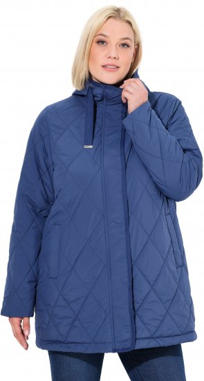 Ulla Popken HYPRAR Quilted Water-Repellent Jacket Medium Blue - Jakas - 