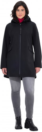 Ulla Popken HYPRAR Water Repellent Softshell Jacket Black - Jakas - 