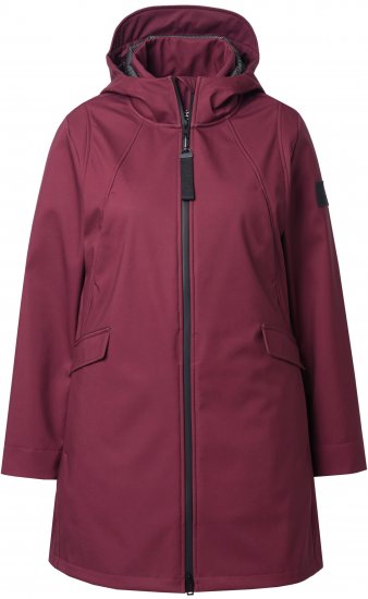 Ulla Popken HYPRAR Water Repellent Softshell Jacket Cherry - Jakas - 