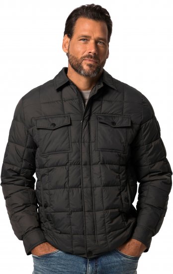 JP1880 Quilted Shirt Collar Jacket TALL Anthracite - TALL jakas - 
