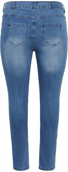 Kaffe Curve Laurina Džinsi Washed/Destroyed Blue Denim - Džinsi & Bikses Lielos Izmēros – Plus Size - 