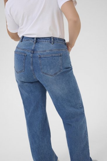 Kaffe Curve Leoana Plati gari džinsi Vintage zils - Džinsi & Bikses Lielos Izmēros – Plus Size - 