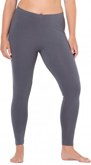 Ulla Popken Basic Stretch Knit Ankle Length Leggings Dark Grey - Džinsi & Bikses Lielos Izmēros – Plus Size - 