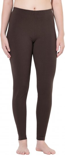 Ulla Popken Basic Stretch Knit Ankle Length Leggings Pine Brown - Džinsi & Bikses Lielos Izmēros – Plus Size - 