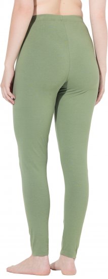 Ulla Popken Basic Stretch Knit Ankle Length Leggings Olive - Džinsi & Bikses Lielos Izmēros – Plus Size - 