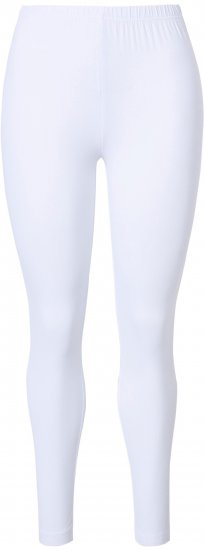 Ulla Popken Basic Stretch Knit Ankle Length Leggings Snow White - Džinsi & Bikses Lielos Izmēros – Plus Size - 