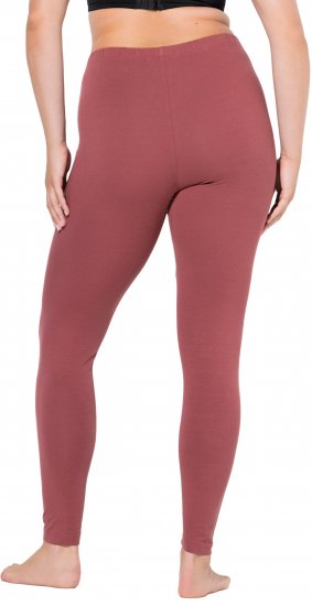 Ulla Popken Basic Stretch Knit Ankle Length Leggings Brick Red - Džinsi & Bikses Lielos Izmēros – Plus Size - 