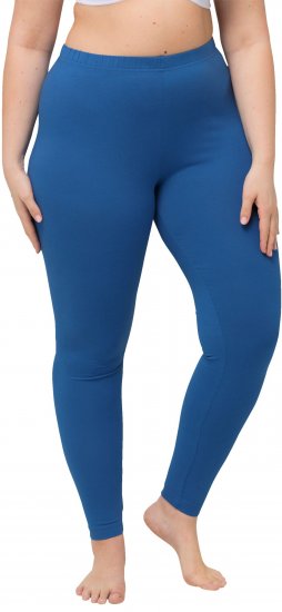 Ulla Popken Basic Stretch Knit Ankle Length Leggings Grey Blue - Džinsi & Bikses Lielos Izmēros – Plus Size - 