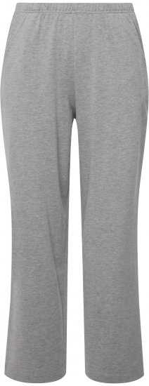 Ulla Popken Pull On Knit Straight Leg Pocket Pants Light Grey Melange - Džinsi & Bikses Lielos Izmēros – Plus Size - 