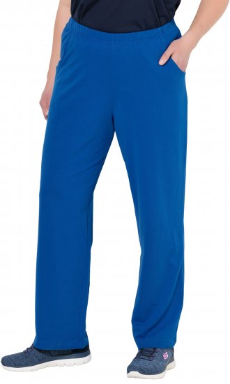 Ulla Popken Pull On Knit Straight Leg Pocket Pants Denim Blue - SIEVIEŠU APĢĒRBS 40-66 - 