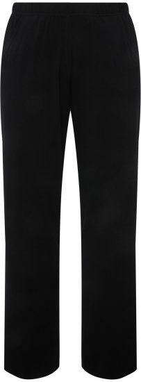 Ulla Popken Bootcut Elastic Waist Cotton French Terry Sport Pants Black - Džinsi & Bikses Lielos Izmēros – Plus Size - 
