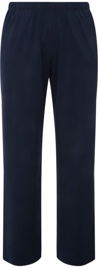 Ulla Popken Bootcut Elastic Waist Cotton French Terry Sport Pants Night Blue - Džinsi & Bikses Lielos Izmēros – Plus Size - 