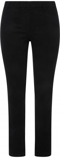 Ulla Popken Denim Look All Elastic Pocket Sienna Jeggings Black - Džinsi & Bikses Lielos Izmēros – Plus Size - 