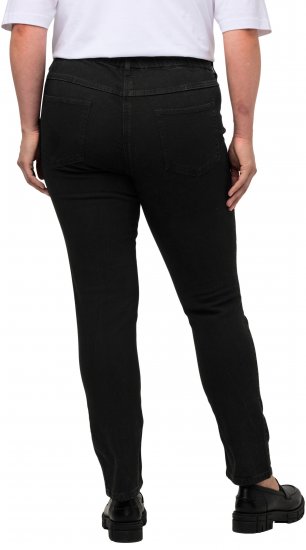 Ulla Popken Denim Look All Elastic Pocket Sienna Jeggings Black - Džinsi & Bikses Lielos Izmēros – Plus Size - 