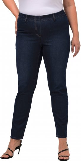 Ulla Popken Denim Look All Elastic Pocket Sienna Jeggings Dark Blue Denim - Džinsi & Bikses Lielos Izmēros – Plus Size - 