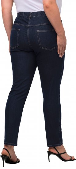 Ulla Popken Denim Look All Elastic Pocket Sienna Jeggings Dark Blue Denim - Džinsi & Bikses Lielos Izmēros – Plus Size - 