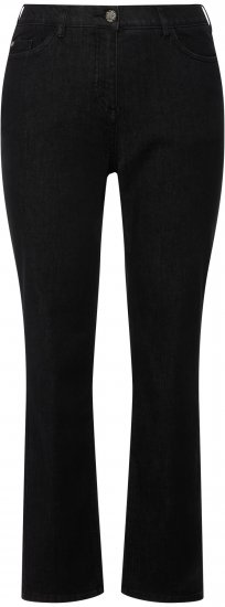 Ulla Popken Sammy Fit Slim Leg Stretch Jeans Black - Džinsi & Bikses Lielos Izmēros – Plus Size - 