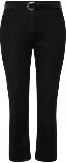 Ulla Popken Sammy Fit Slim Leg Stretch Jeans Black - Džinsi & Bikses Lielos Izmēros – Plus Size - 