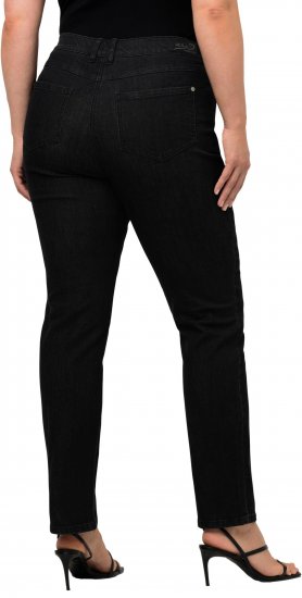 Ulla Popken Sammy Fit Slim Leg Stretch Jeans Black - Džinsi & Bikses Lielos Izmēros – Plus Size - 