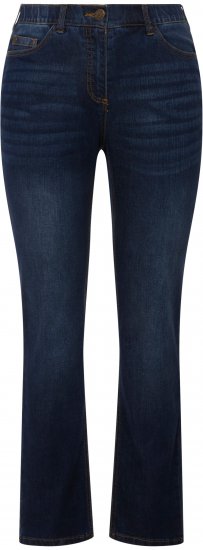 Ulla Popken Sammy Fit Slim Leg Stretch Jeans Blue Denim - Džinsi & Bikses Lielos Izmēros – Plus Size - 