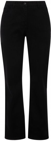 Ulla Popken Straight Leg Mandy Fit Stretch Jeans Black - Džinsi & Bikses Lielos Izmēros – Plus Size - 