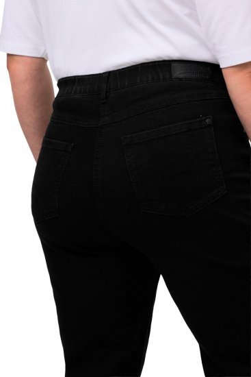 Ulla Popken Straight Leg Mandy Fit Stretch Jeans Black - Džinsi - Sieviešu džinsi lielos izmēros