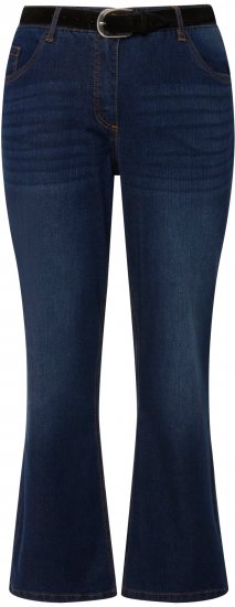 Ulla Popken Straight Leg Mandy Fit Stretch Jeans Blue Denim - Džinsi & Bikses Lielos Izmēros – Plus Size - 