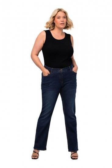 Ulla Popken Marie Fit Bootcut Stretch Jeans Blue Denim - Ulla Popken - Ulla Popken lielizmēra apģērbi