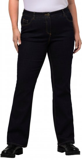 Ulla Popken Marie Fit Bootcut Stretch Jeans Dark Blue Denim - Džinsi & Bikses Lielos Izmēros – Plus Size - 
