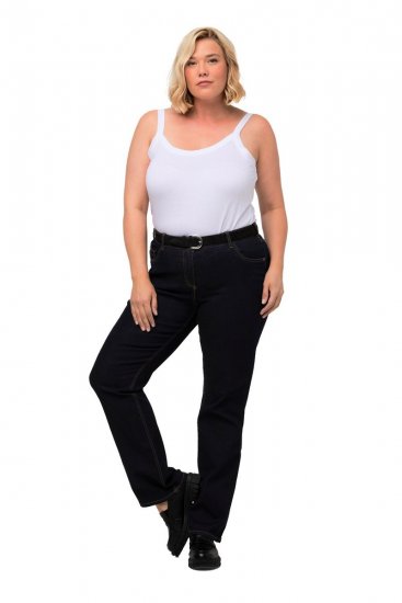 Ulla Popken Marie Fit Bootcut Stretch Jeans Dark Blue Denim - Ulla Popken - Ulla Popken lielizmēra apģērbi