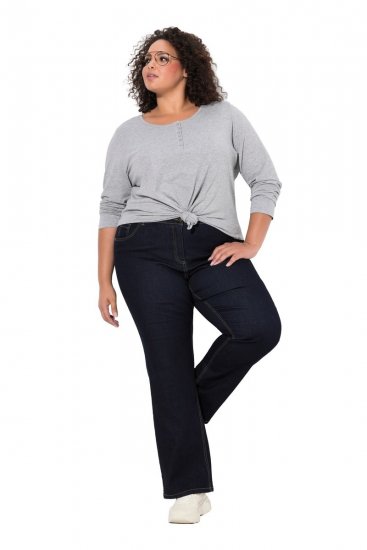 Ulla Popken Marie Fit Bootcut Stretch Jeans Dark Blue Denim - Ulla Popken - Ulla Popken lielizmēra apģērbi