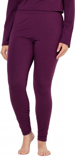 Ulla Popken Quick Dry Moisture Wicking Stretch Ski Leggings Grape Red - Džinsi & Bikses Lielos Izmēros – Plus Size - 