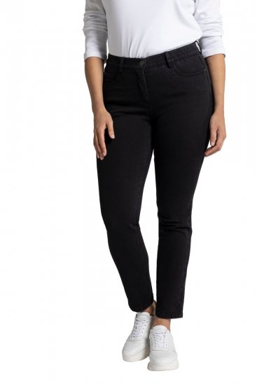 Ulla Popken Stretch Sarah Fit Skinny Jeans Black - Džinsi - Sieviešu džinsi lielos izmēros