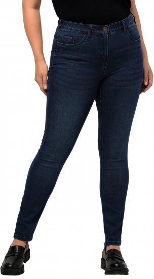 Ulla Popken Stretch Sarah Fit Skinny Jeans Blue Denim - Džinsi & Bikses Lielos Izmēros – Plus Size - 