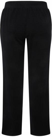 Ulla Popken Side Stripe Adjustable Drawstring Waist Joggers Black - Džinsi & Bikses Lielos Izmēros – Plus Size - 