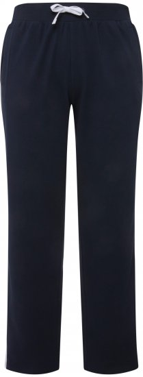 Ulla Popken Side Stripe Adjustable Drawstring Waist Joggers Navy - Džinsi & Bikses Lielos Izmēros – Plus Size - 