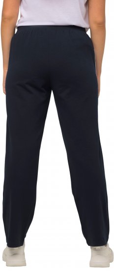 Ulla Popken Side Stripe Adjustable Drawstring Waist Joggers Navy - Džinsi & Bikses Lielos Izmēros – Plus Size - 