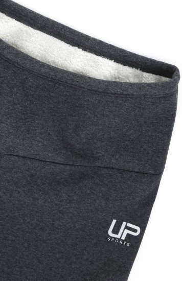 Ulla Popken Faux Fur Lined Stretch Leggings Charcoal - Džinsi & Bikses Lielos Izmēros – Plus Size - 