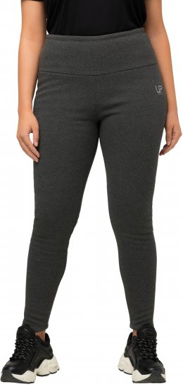 Ulla Popken Faux Fur Lined Stretch Leggings Charcoal - Džinsi & Bikses Lielos Izmēros – Plus Size - 