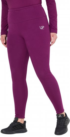 Ulla Popken Faux Fur Lined Stretch Leggings Pink Berry - Džinsi & Bikses Lielos Izmēros – Plus Size - 
