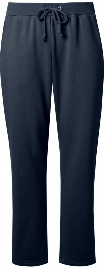 Ulla Popken Basic Drawstring Elastic Waist Cotton Blend Joggers Navy - Džinsi & Bikses Lielos Izmēros – Plus Size - 