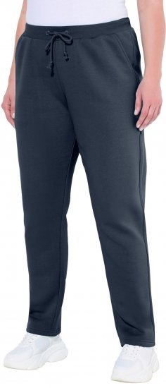 Ulla Popken Basic Drawstring Elastic Waist Cotton Blend Joggers Navy - Džinsi & Bikses Lielos Izmēros – Plus Size - 