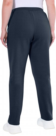Ulla Popken Basic Drawstring Elastic Waist Cotton Blend Joggers Navy - Džinsi & Bikses Lielos Izmēros – Plus Size - 