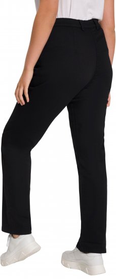 Ulla Popken Basic Mony Tapered Leg Stretch Pants Black - Džinsi & Bikses Lielos Izmēros – Plus Size - 