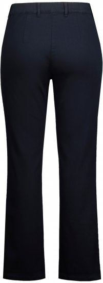 Ulla Popken Basic Mony Tapered Leg Stretch Pants Navy - Džinsi & Bikses Lielos Izmēros – Plus Size - 